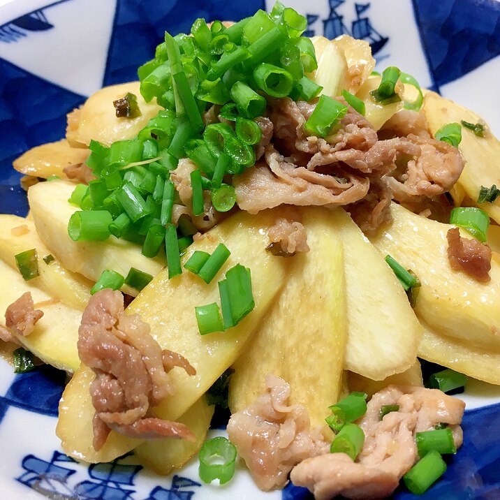 マコモダケ(茭白)と豚肉の炒め物